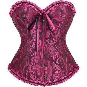 4125 Bustier Corset Plus Size Bustier Lingerie Bodyshaper Tops Black